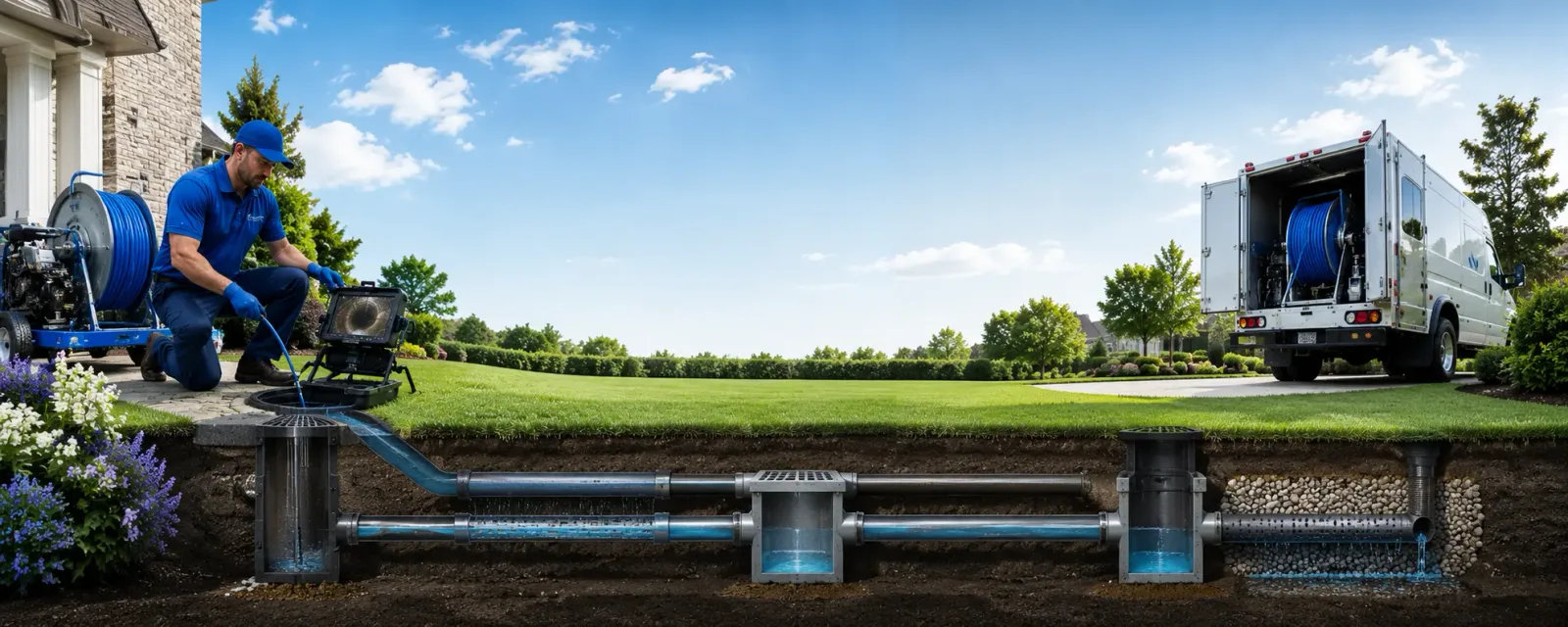 Outdoor drain cleaning information for Innis, LA